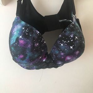 Bra. T-shirt push up Galaxy bra.